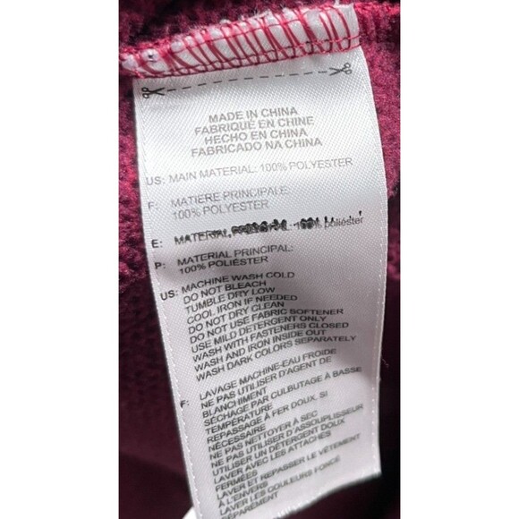 Adidas Zip Golf Jacket 2XL Women's Size Dark Pink 1/4 Zip Closure Logo - Picture 6 of 6